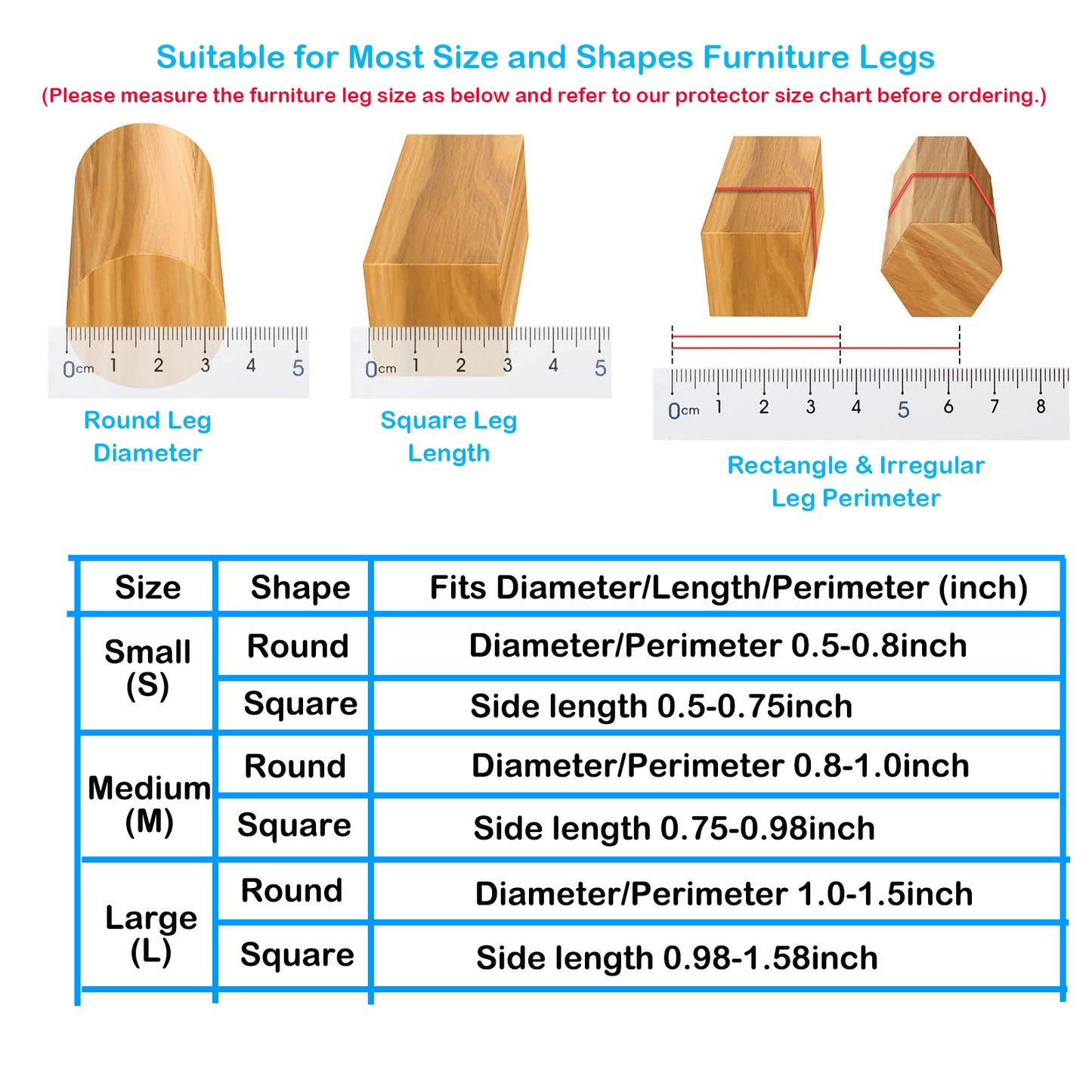 16 Pack Chair Leg Floor Protectors Square for Hardwood Floors, Rubber Furniture Sliders, 360°Felt Pad Bottom Wrapped Thickening Silicone Furniture Legs Caps Covers